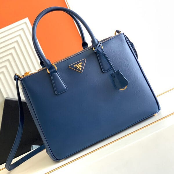 Large Prada Galleria Saffiano leather bag Dark Olive - Image 2