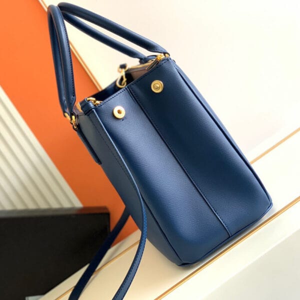 Large Prada Galleria Saffiano leather bag Dark Olive - Image 3