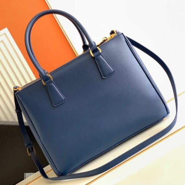 Large Prada Galleria Saffiano leather bag Dark Olive - Image 4