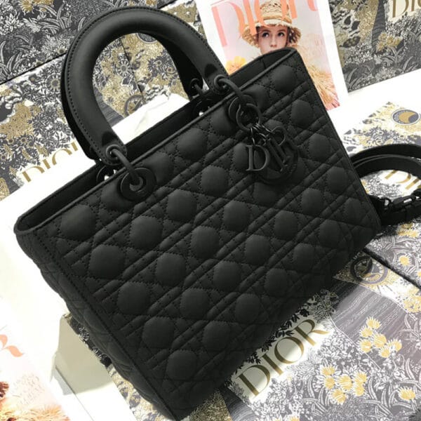 DIOR LARGE LADY DIOR BAG black - Image 4