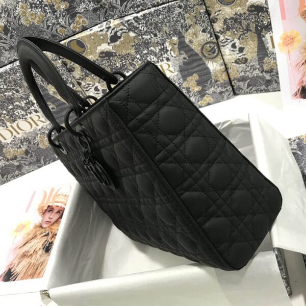 DIOR LARGE LADY DIOR BAG black - Image 5