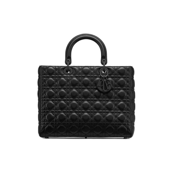 DIOR LARGE LADY DIOR BAG black