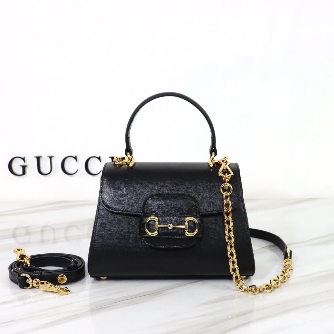 GUCCI horsebit 1955 mini bag black - Image 2