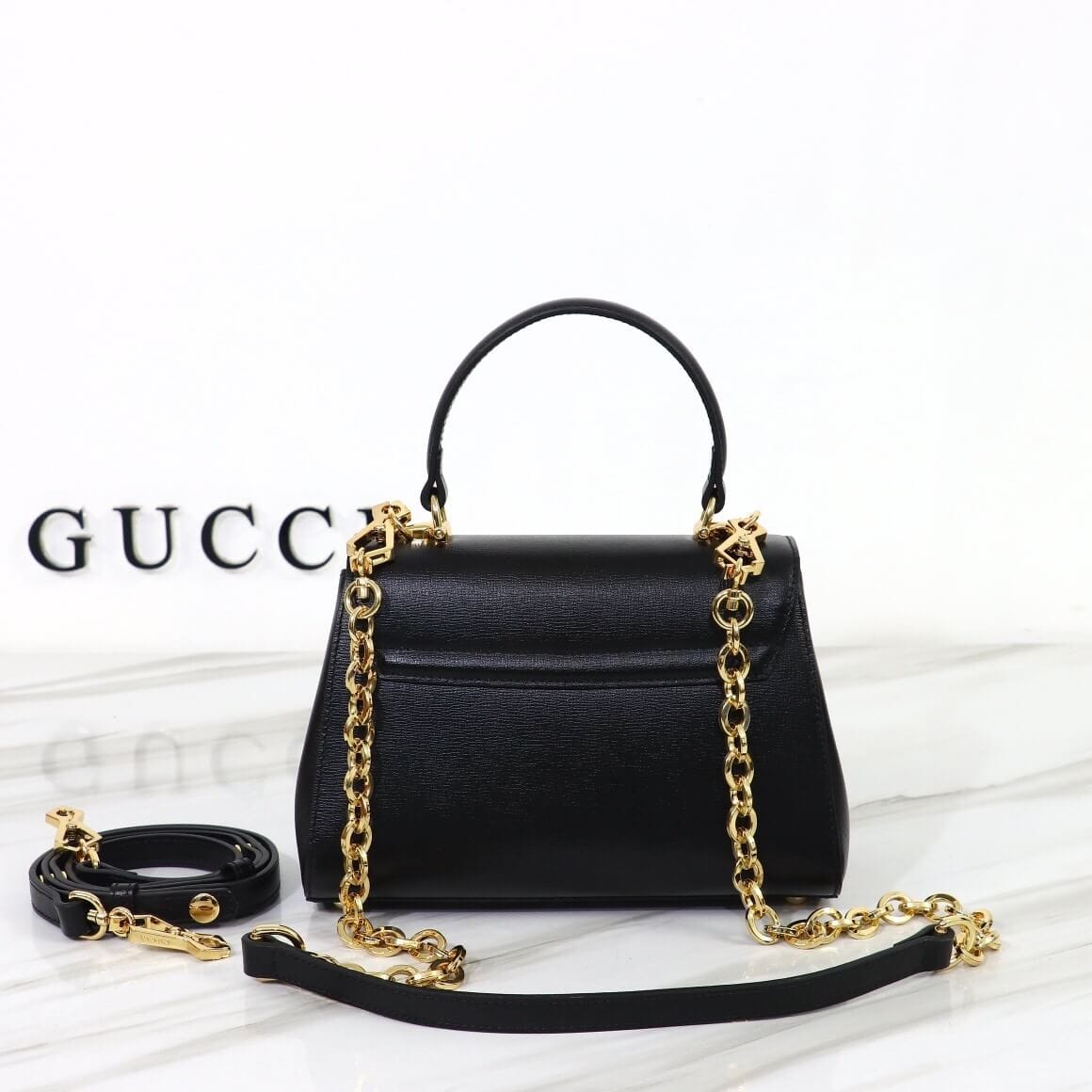 GUCCI horsebit 1955 mini bag black - Image 4