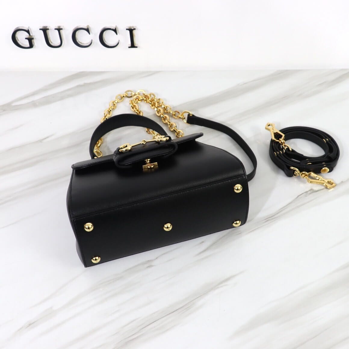 GUCCI horsebit 1955 mini bag black - Image 6