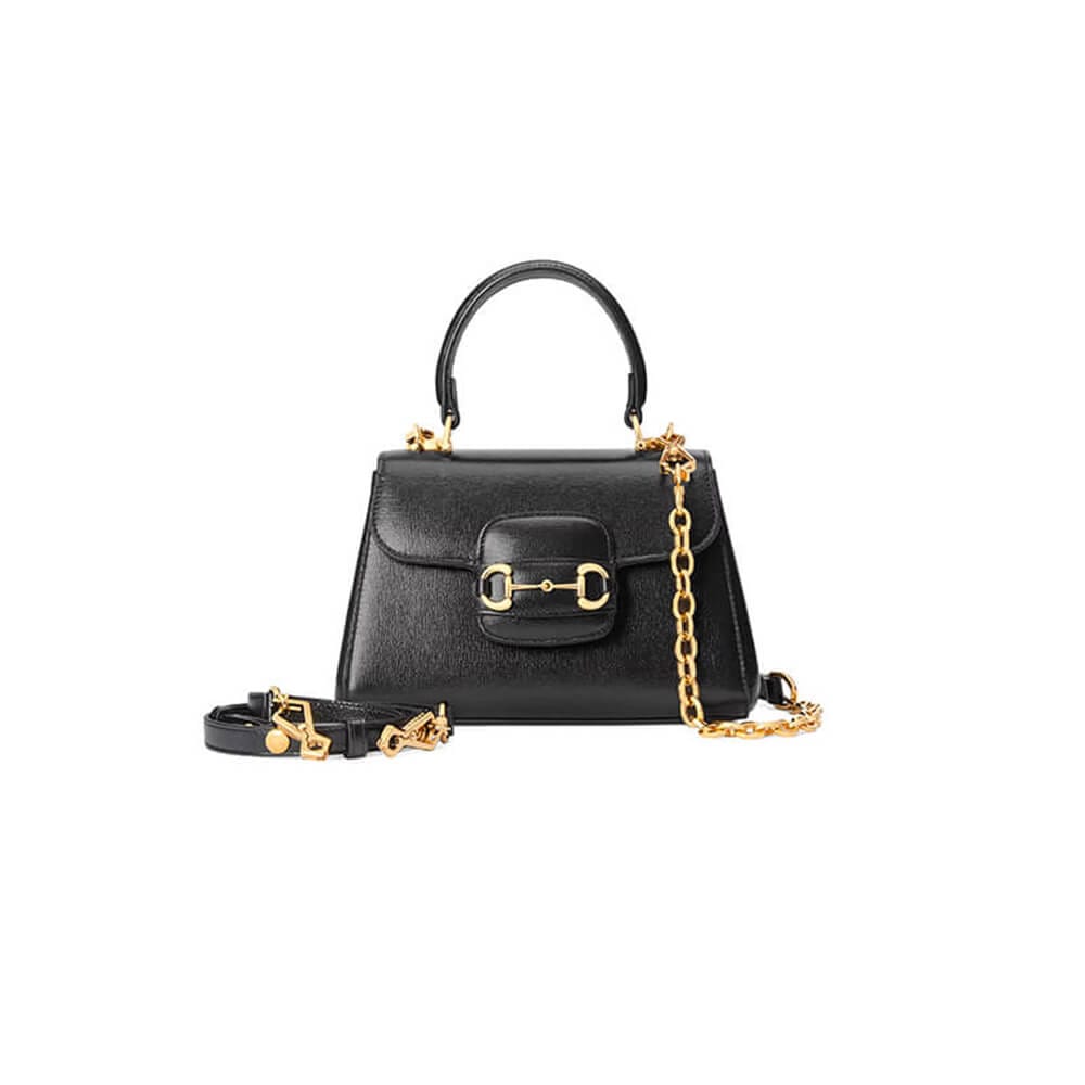 GUCCI horsebit 1955 mini bag black