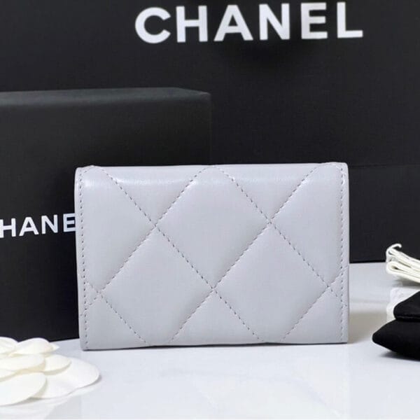 Chanel 19 flap card holder Dark Olive - Image 3