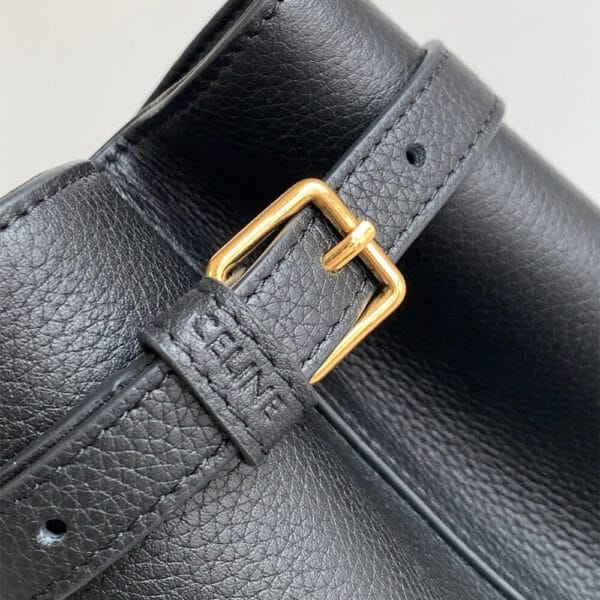 CELINE CABAS ANAÏS Medium bag in grained calfskin black - Image 7