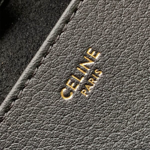 CELINE CABAS ANAÏS Medium bag in grained calfskin black - Image 8