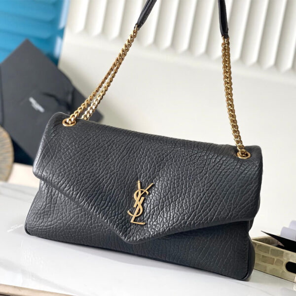 YSL CALYPSO LARGE IN GRAINED LAMBSKIN black - Image 2