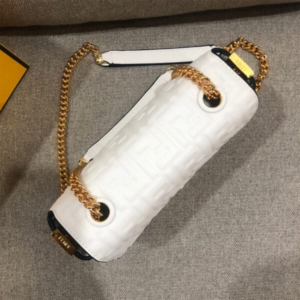 Fendi Baguette Chain Midi Beige - Image 5