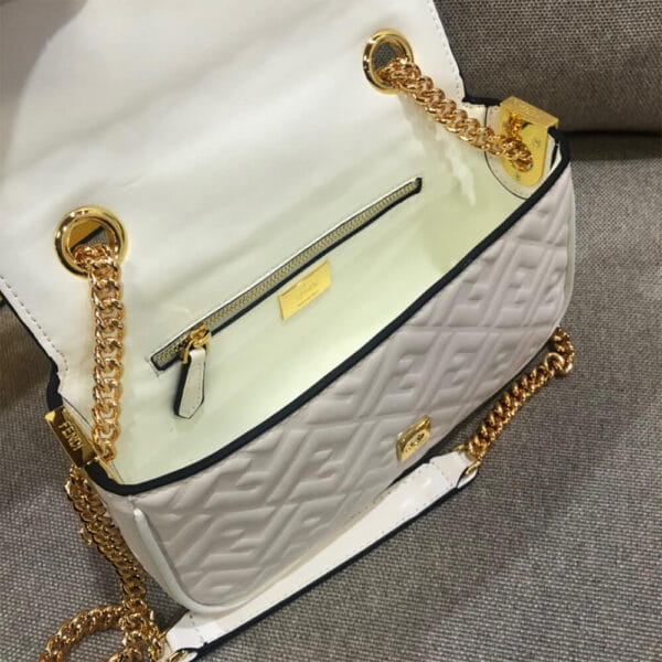 Fendi Baguette Chain Midi Beige - Image 8