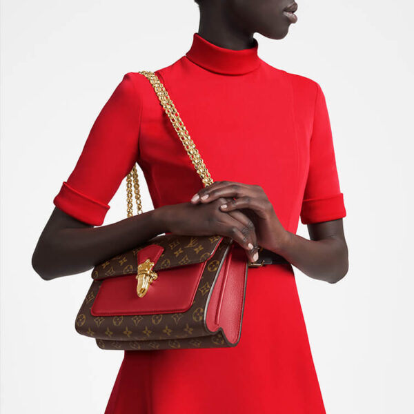 LV Victoire Handbag Red - Image 7