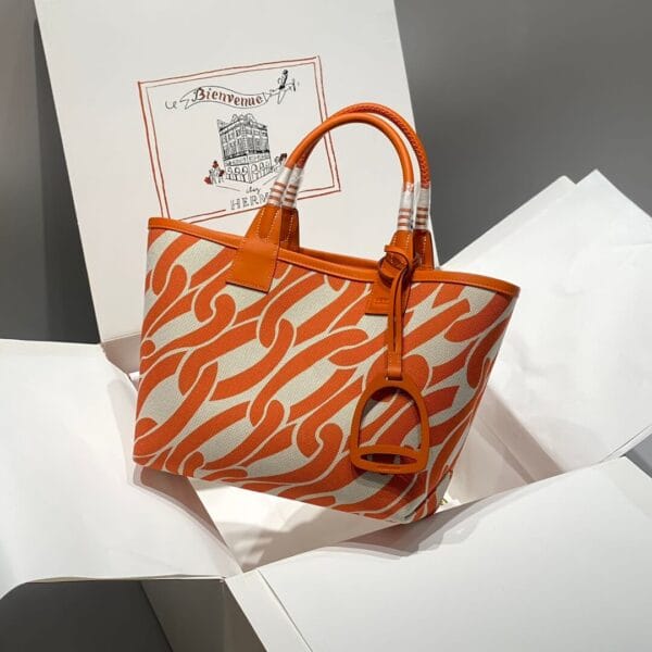 Hermes Steeple 28 bag(high-end grade) Lake Blue - Image 3