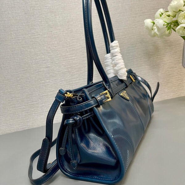 Prada Medium leather handbag(high-end grade) Dark Olive - Image 3