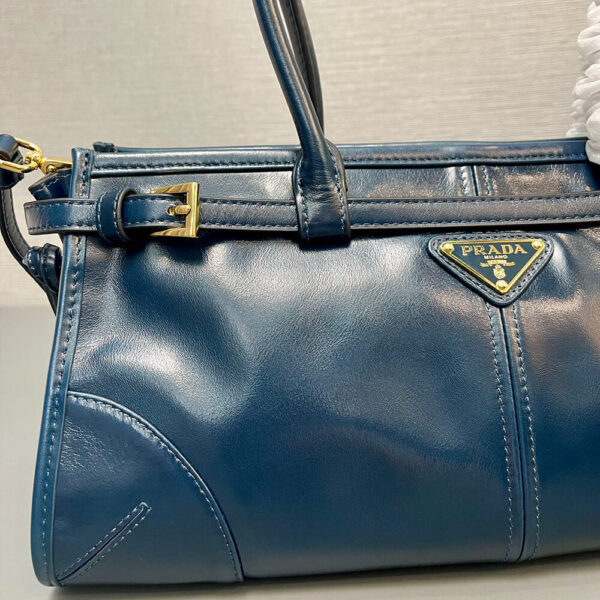 Prada Medium leather handbag(high-end grade) Dark Olive - Image 5