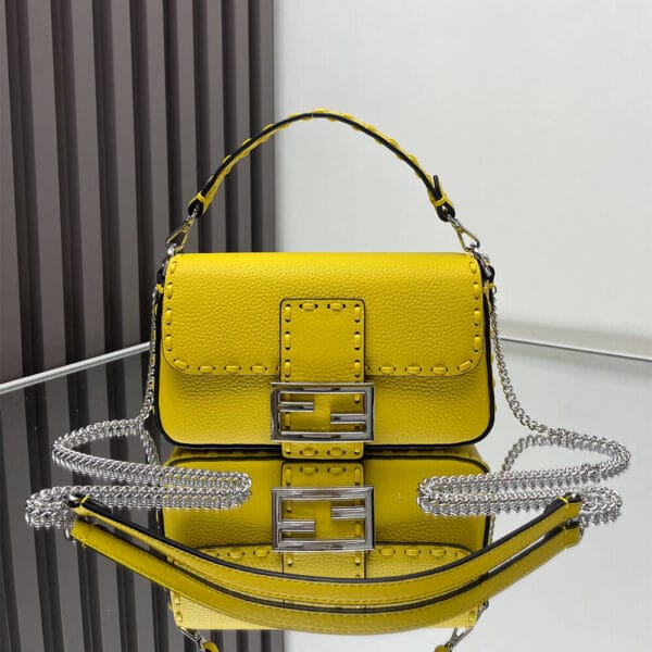 Fendi Mini Baguette Yellow - Image 2