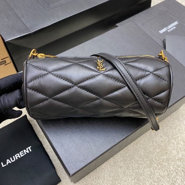 YSL SADE MINI TUBE BAG IN QUILTED LAMBSKIN black - Image 2