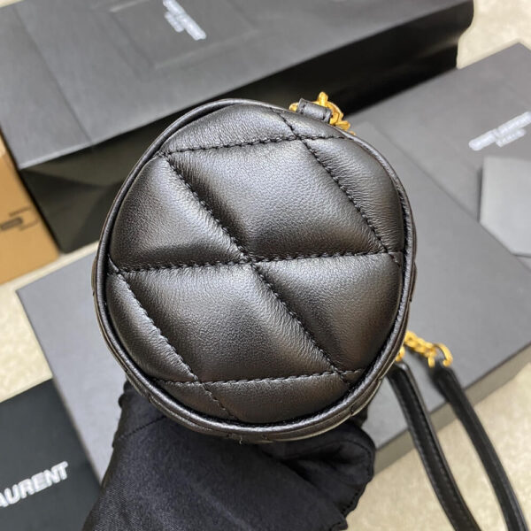 YSL SADE MINI TUBE BAG IN QUILTED LAMBSKIN black - Image 3