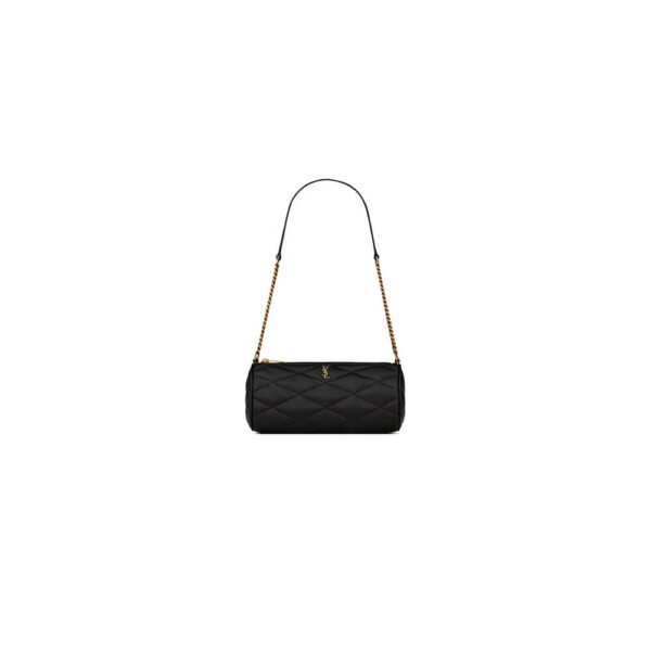 YSL SADE MINI TUBE BAG IN QUILTED LAMBSKIN black