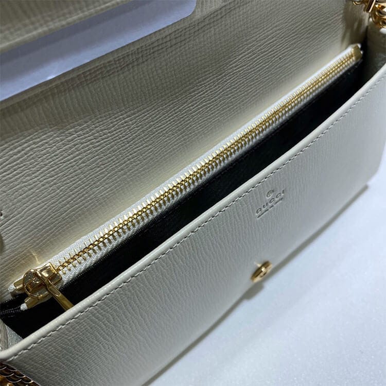 Gucci Horsebit 1955 Wallet With Chain Beige - Image 4