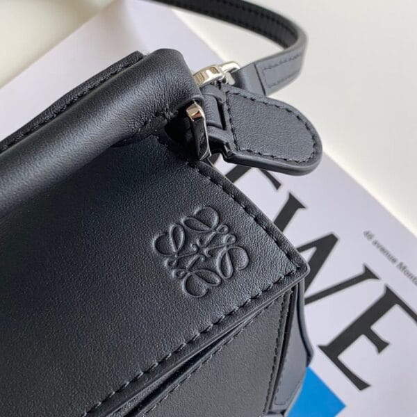 LOEWE Mini Puzzle bag in classic calfskin black - Image 6