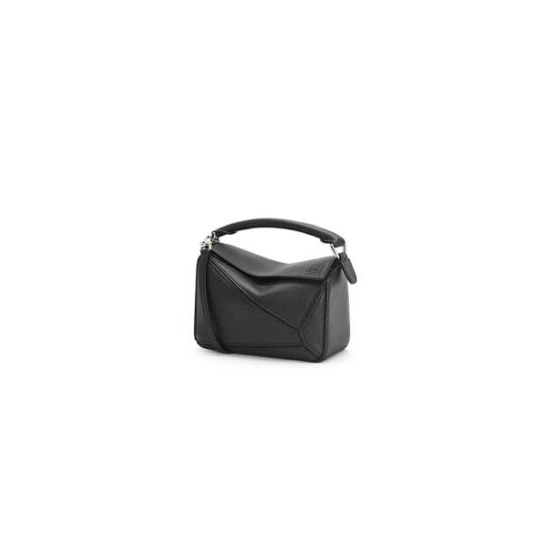 LOEWE Mini Puzzle bag in classic calfskin black