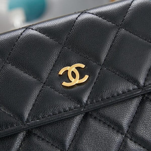 Chanel classic long wallet black - Image 6
