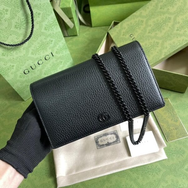 GG Marmont chain wallet black - Image 2