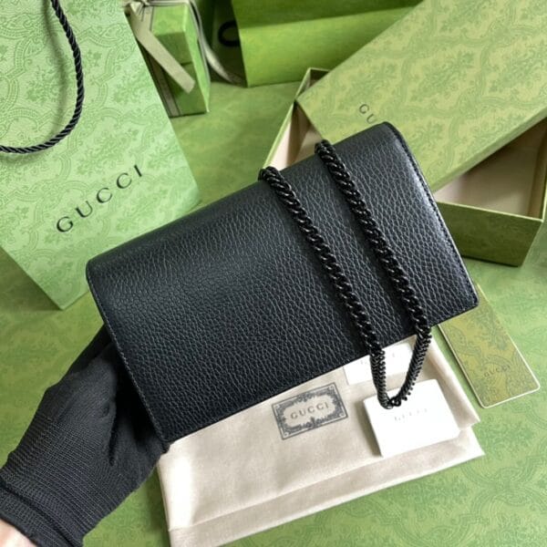 GG Marmont chain wallet black - Image 4
