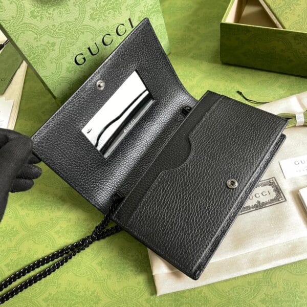 GG Marmont chain wallet black - Image 6