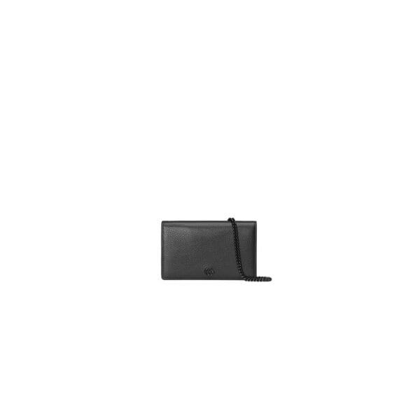 GG Marmont chain wallet black