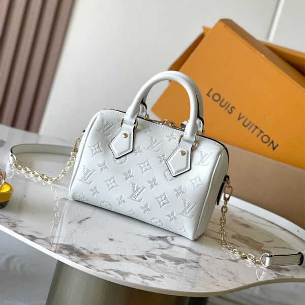 LV Speedy Bandoulière 20(high-end grade) White - Image 4