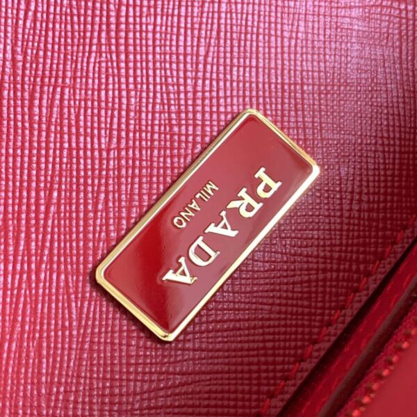 Medium Prada Galleria Saffiano leather bag Red - Image 7