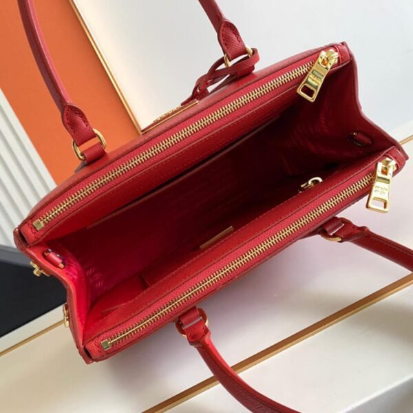 Medium Prada Galleria Saffiano leather bag Red - Image 8