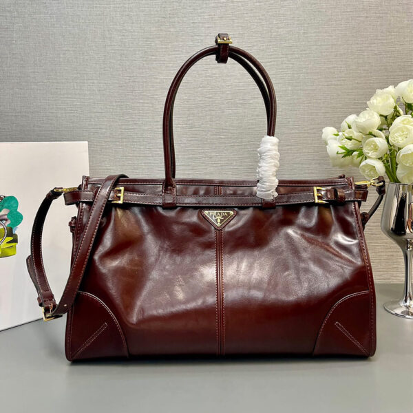 Prada Large leather handbag(high-end grade) Red - Image 2