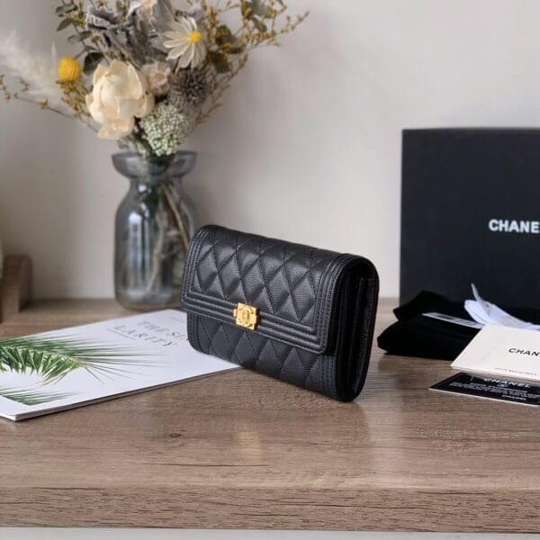 Chanel classic long wallet black - Image 3