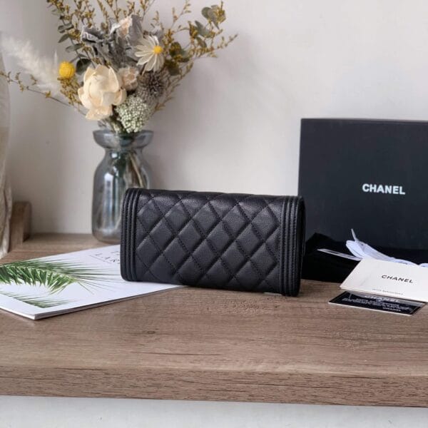 Chanel classic long wallet black - Image 4