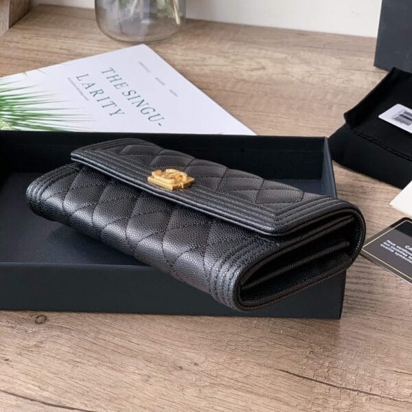 Chanel classic long wallet black - Image 5