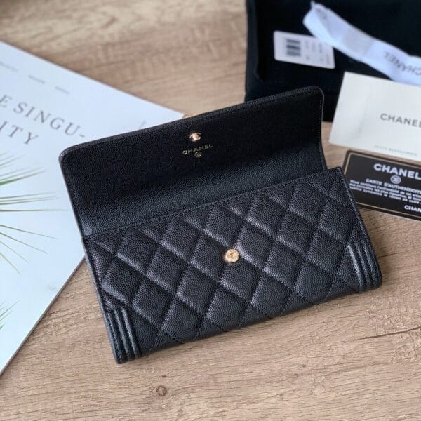 Chanel classic long wallet black - Image 7