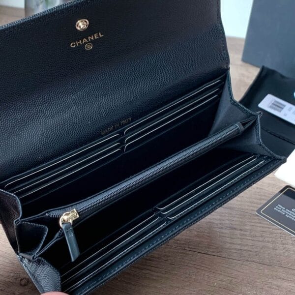 Chanel classic long wallet black - Image 8