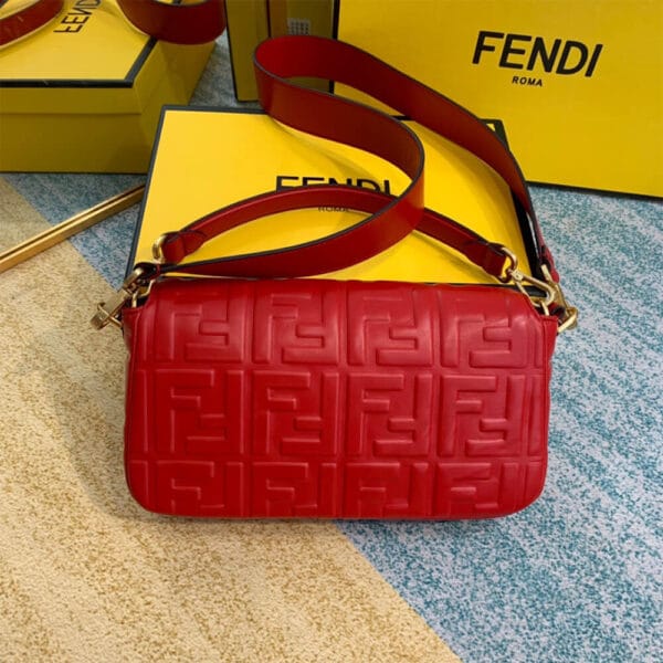 Fendi Baguette Red - Image 3