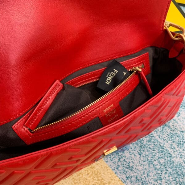 Fendi Baguette Red - Image 7