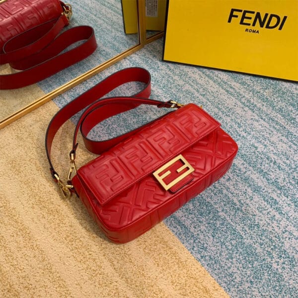 Fendi Baguette Red - Image 8