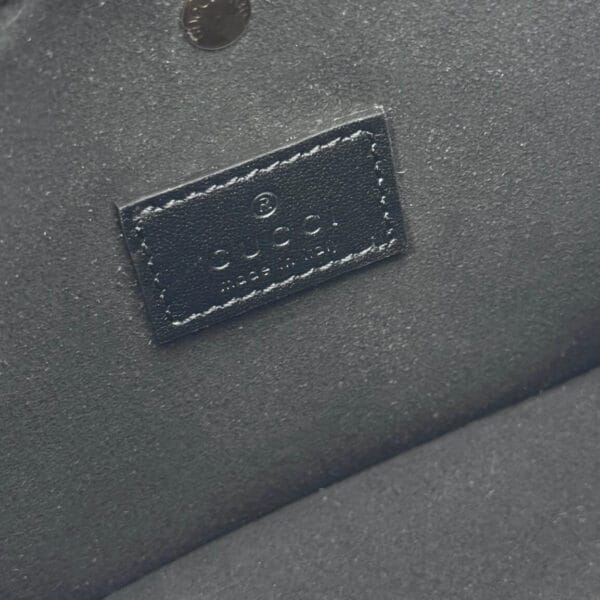 GG Emblem mini bucket bag black - Image 7