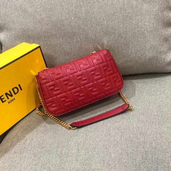 Fendi Baguette Chain Midi Khaki - Image 3