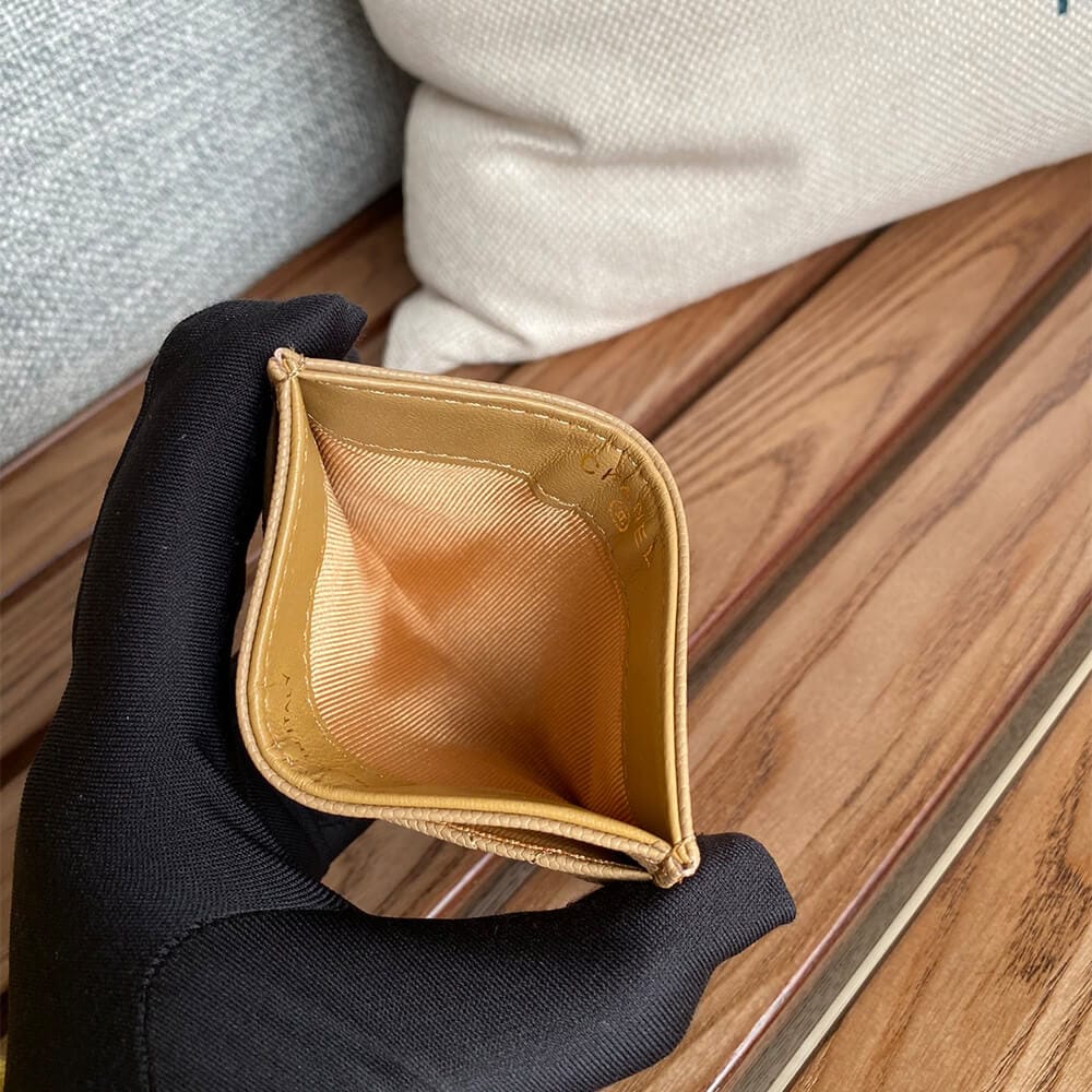 CHANEL Classic Card Holder Lake Blue - Image 8