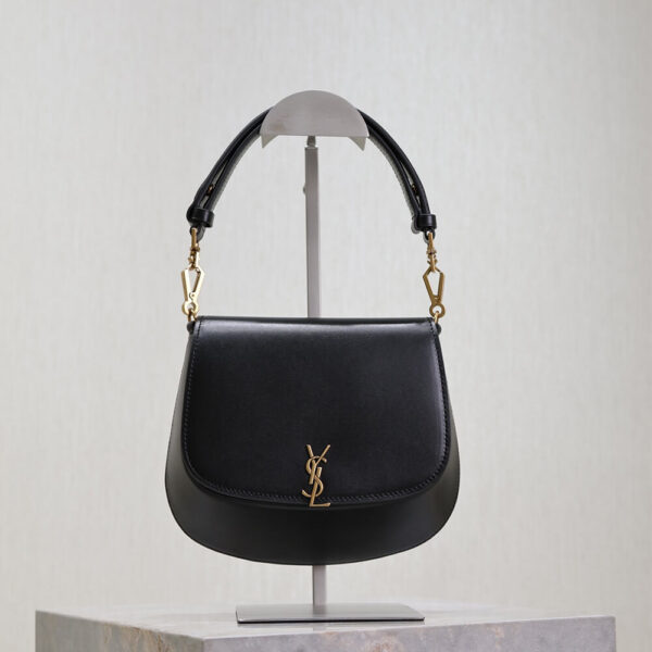 YSL VOLTAIRE TOP HANDLE in leather black - Image 2