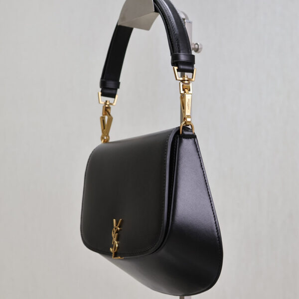 YSL VOLTAIRE TOP HANDLE in leather black - Image 3