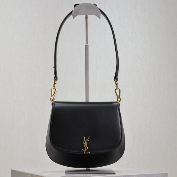 YSL VOLTAIRE TOP HANDLE in leather black - Image 7